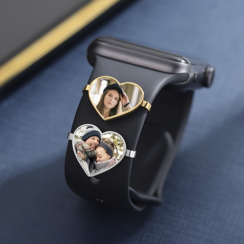 Personalized Heart-Shaped Photo Watch Pendant